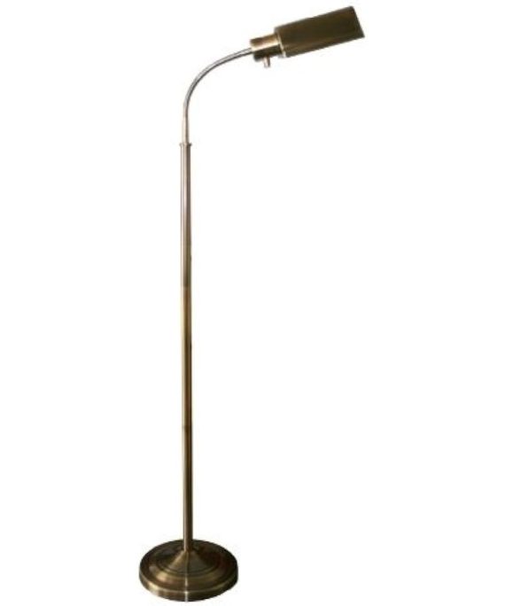 daylight24 402051-07 Natural Daylight Battery Operated Cordless Floor Lamp, Antique Brass