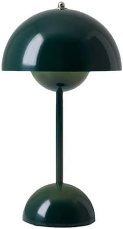 Modern Flowerpot Table Lamp, 3 Colors Dimmable Bedside Night Lamp, Cordless Touch Button Rechargeable Desk Lamp, Nordic Minimalist Mushroom Table Lamp for Bedroom Living Room Restaurant Bar