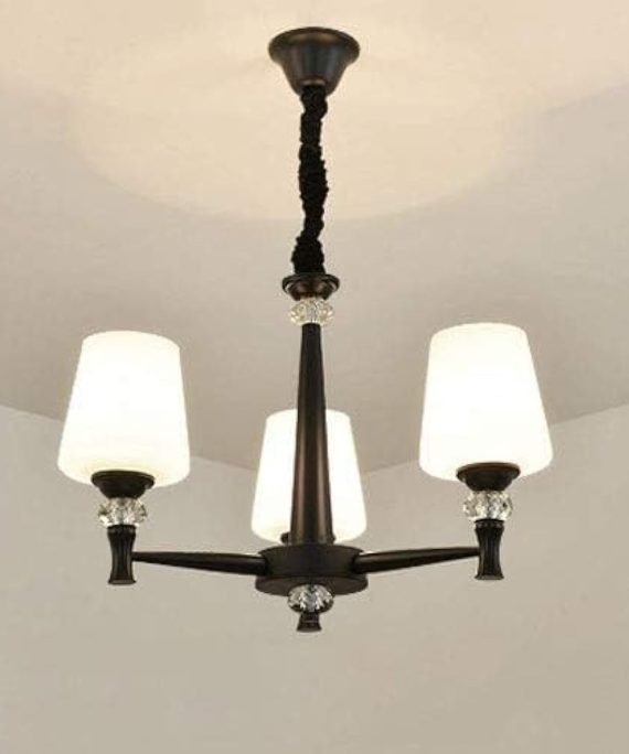 Pendant Light Rustic Ceiling Light with White Glass Shade Simplicity Iron Metal Chandelier Creative E27 Modern Simple Hanging Lamp Foyer Dining Room Restaurant Island Pendant Light Star of Light