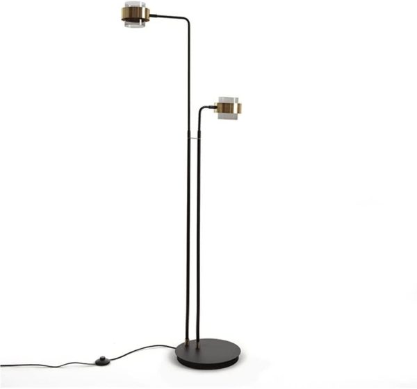 Floor Light Standing Lamp Postmodern Floor Lamp Minimalist Creative Double Head Living Room Sofa Floor Lamp Bedroom Study Room Standing Light Floor Lamp Standing Light