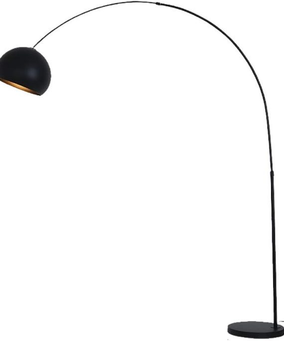 Modern Arc Floor Lamp Adjustable arm Task & Reading LED Floor Lamp with Hanging Lamp Shade for Living Room, Bedrooms (Color : Black, Shape : Short)