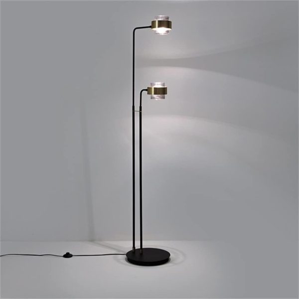 Floor Light Standing Lamp Postmodern Floor Lamp Minimalist Creative Double Head Living Room Sofa Floor Lamp Bedroom Study Room Standing Light Floor Lamp Standing Light