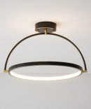45W Creative Modern LED Ceiling Chandeliers White Light 6000k Ceiling Lamp Contemporary Flower Ceiling Light Fixtures for Dining Room Kitchen Office, Gold, White Anniversary