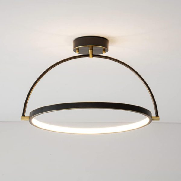 45W Creative Modern LED Ceiling Chandeliers White Light 6000k Ceiling Lamp Contemporary Flower Ceiling Light Fixtures for Dining Room Kitchen Office, Gold, White Anniversary