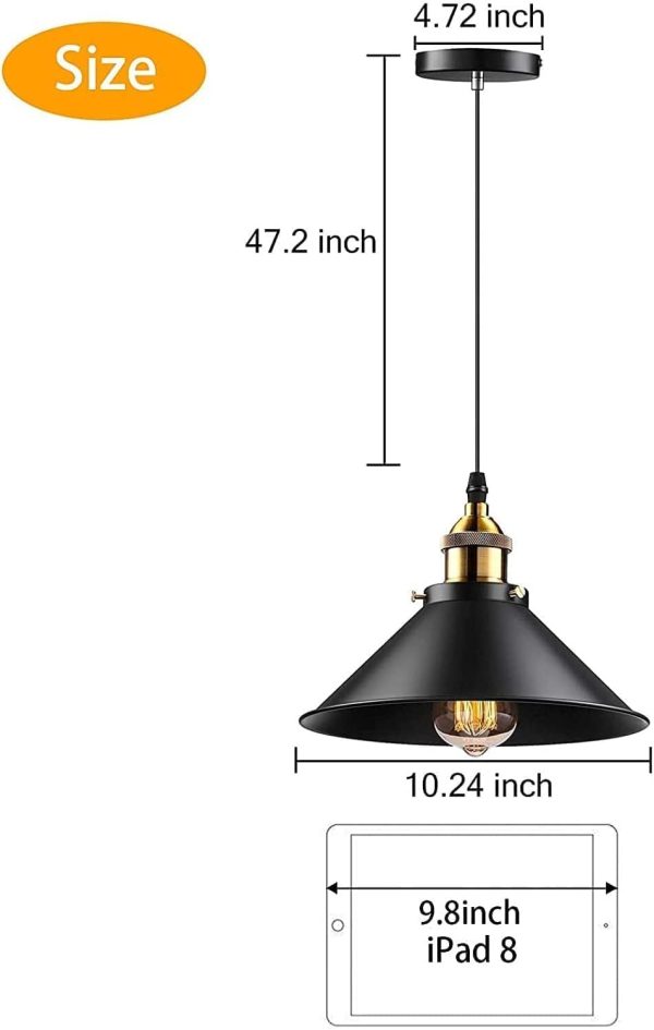 2-Lights Battery Operated Rustic Industrial Kitchen Island Pendant Light fixtures with Remote Control,Kitchen Island Chandelier with Rechargeable Bulbs.(with Bulbs+Remote Control+Charging Cable)