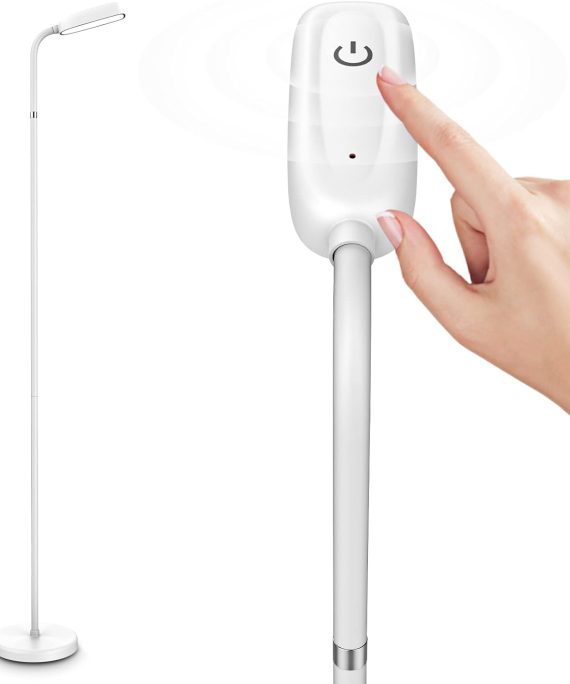 Battery Operated Lamp,Portable Floor Lamp for Bedroom,Living Room,Cordless Rechargeable FlexLamp,Adjustable Height and Easy to Assemble,Minimalist,Touch Control,for Camping,Reading,Needle Work