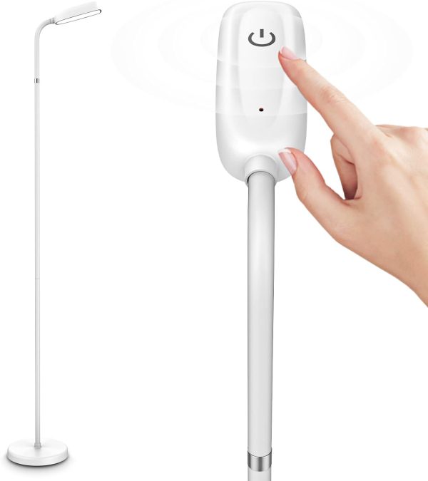 Battery Operated Lamp,Portable Floor Lamp for Bedroom,Living Room,Cordless Rechargeable FlexLamp,Adjustable Height and Easy to Assemble,Minimalist,Touch Control,for Camping,Reading,Needle Work