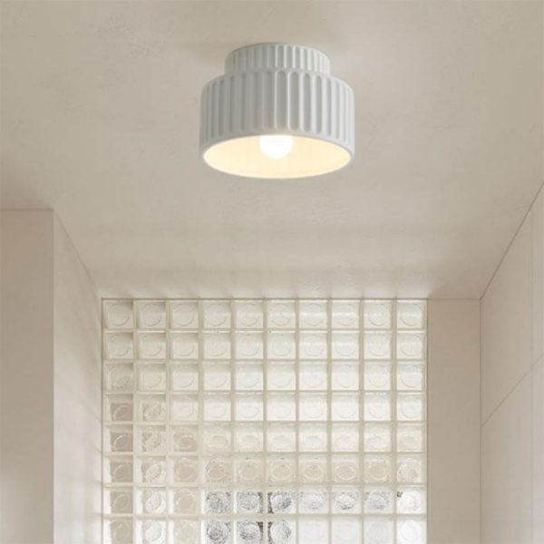 Nordic Resin Ceiling Light Wabi-Sabi Flush Mount Ceiling Lamp Colorful Cream Close to Ceiling Light Fixtures E27 Base Ceiling Lighting for Cloakroom Kitchen Homestay Porch Hallway Restaurant