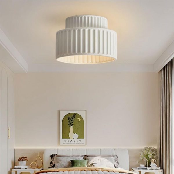 Nordic Resin Ceiling Light Wabi-Sabi Flush Mount Ceiling Lamp Colorful Cream Close to Ceiling Light Fixtures E27 Base Ceiling Lighting for Cloakroom Kitchen Homestay Porch Hallway Restaurant