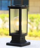Outdoor Aluminum Landscape Lighting Fixture Rustic Country Pillar Pole Lamp Fashion Villa Courtyard Patio Porch Landscape Streetlight Entrance Garden Entrance Column Light Comfortable