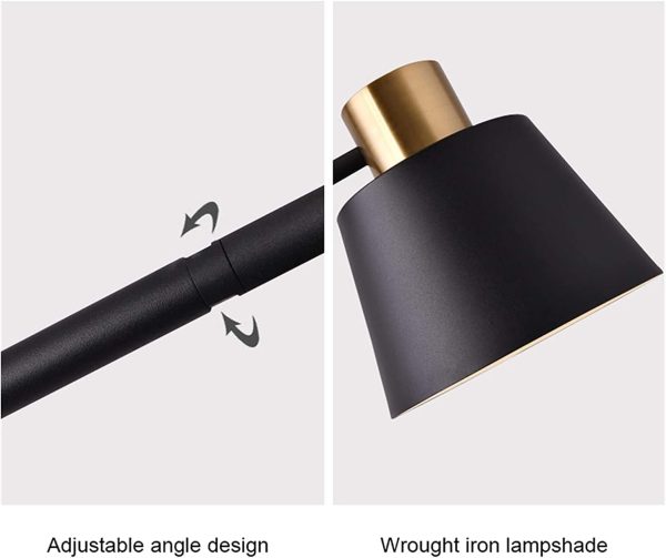 Floor Light Standing Lamp Metal Floor Lamp, Standing Lamp With Heavy Duty Metal Base, Adjustable Head Reading Floor Light, For Living Room, Bedroom Floor Lamp Standing Light