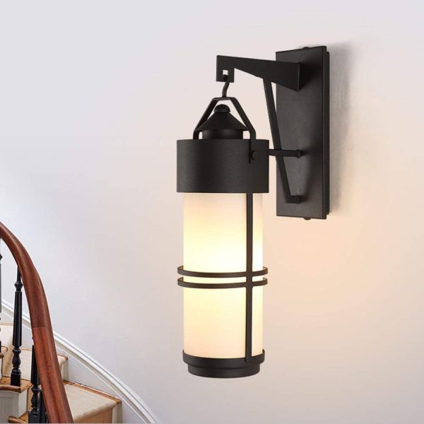 Outdoor Waterproof Wall Lamp, Lighting Fixture, American Minimalist Style, Outdoor Wall Light Garden Light Glass Aisle Corridor Outdoor Balcony Exterior Wall Light