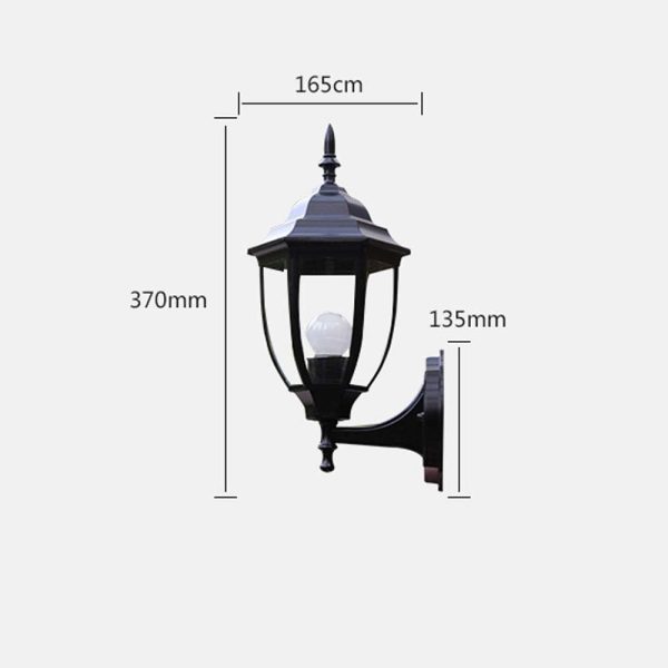 Wall Lantern Villa Landscape Outdoor Lighting Fixture Patio Gate Fence American Waterproof Antirust European Outdoor Wall Light For garden living room outdoor courtyard