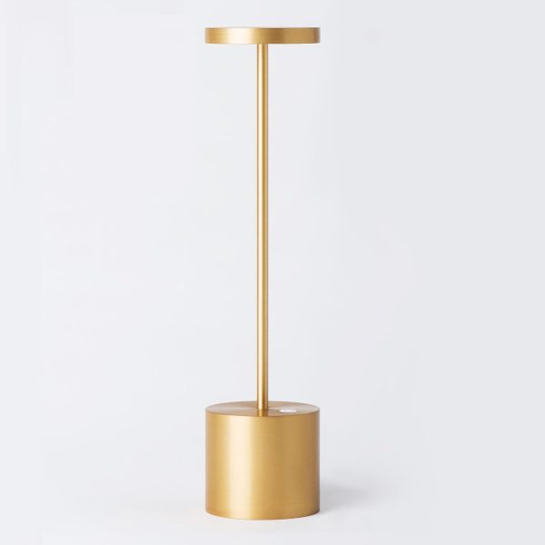 Cordless Rechargeable LED Table Lamp, 13.5 inches Modern Portable Desk Lamps 3 Levels Brightness, 6000 mAh Battery Powered Table Light for Bar Restaurant Dining Table Lamp