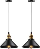 2-Lights Battery Operated Rustic Industrial Kitchen Island Pendant Light fixtures with Remote Control,Kitchen Island Chandelier with Rechargeable Bulbs.(with Bulbs+Remote Control+Charging Cable)