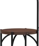 Lavish Home Floor Lamp with Table - Modern Rustic Side Table with USB Charging Port, LED Bulb, and Drum-Shaped Shade - Standing Light with Shelves 16 in x 16 in x 58 in