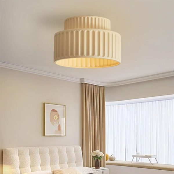 Nordic Resin Ceiling Light Wabi-Sabi Flush Mount Ceiling Lamp Colorful Cream Close to Ceiling Light Fixtures E27 Base Ceiling Lighting for Cloakroom Kitchen Homestay Porch Hallway Restaurant