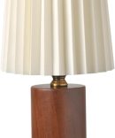 Table Lamps Cordless Table Lamp Nightlight Pleated Desk Lamp Cordless Lamp Rechargeable Cordless Desk Lamp Pleated Table Lamp Nightstand Light Lamp for Bedroom Night Light Metal