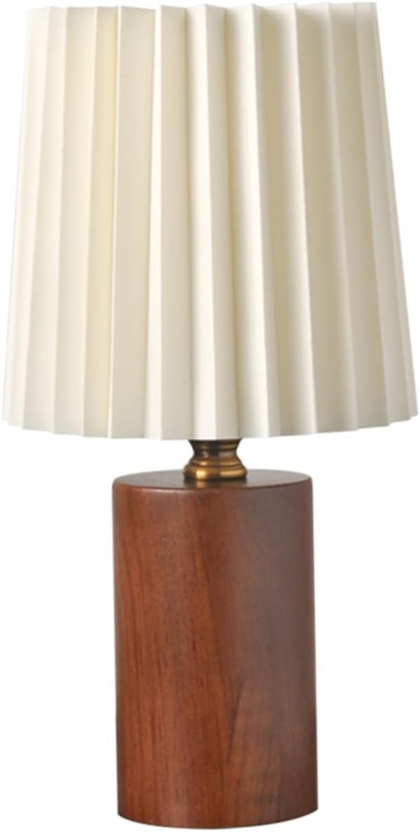 Table Lamps Cordless Table Lamp Nightlight Pleated Desk Lamp Cordless Lamp Rechargeable Cordless Desk Lamp Pleated Table Lamp Nightstand Light Lamp for Bedroom Night Light Metal