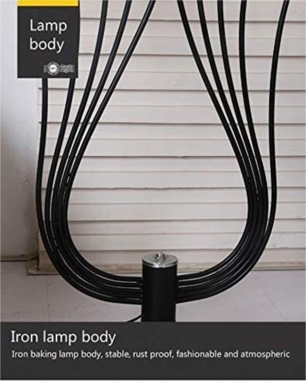 Floor Light Standing Lamp Simple Floor Lamp Simple Fashion Black LED Floor Light Bedroom Living Room Standing Lamp Floor Lamp Standing Light