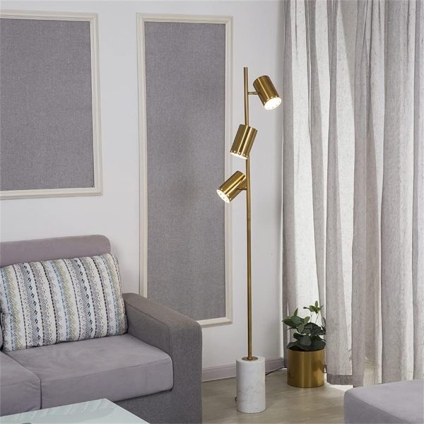 Floor Light Standing Lamp Floor Lamps Metal Marble Living Room Bedroom Standing Lamp Iron Lustre Lighting Fixture Floor Lamp Standing Light