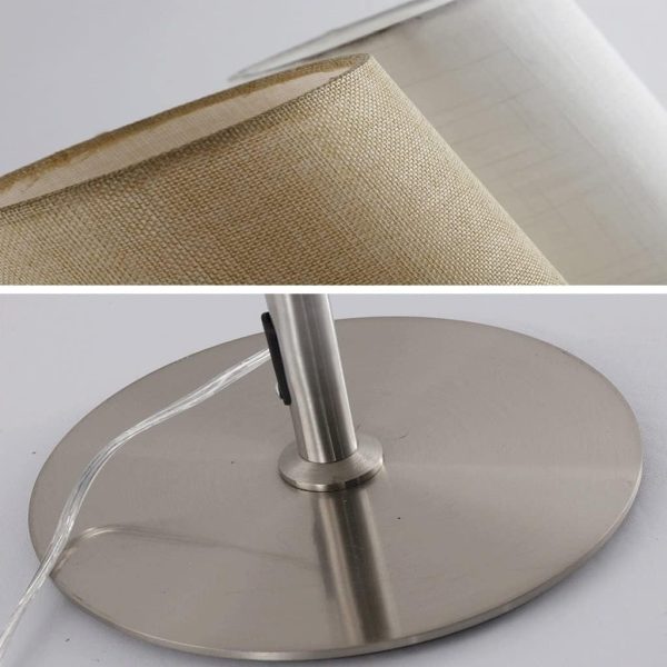Floor Light Standing Lamp Floor Light Stainless Steel Living Room Bedroom Floor Lamp, Cylindrical Height Adjustable Bar Cafe Standing Lamp Floor Lamp Standing Light