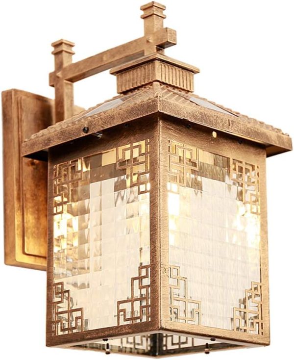 Solar outdoor waterproof wall light, Lighting Fixture, Modern Chinese Style, Doorway Balcony Villa Garden Outdoor Light Landscape Street Light