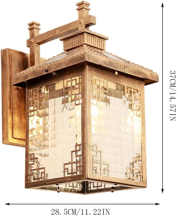 Solar outdoor waterproof wall light, Lighting Fixture, Modern Chinese Style, Doorway Balcony Villa Garden Outdoor Light Landscape Street Light