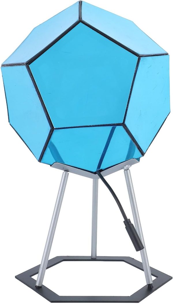 Infinity Dodecahedron Gaming Light, Adjustable Color Art Light 3D Cool RGBW Led Table Lamp, Colorful Atmosphere Night Light with Base for Bedroom, Children's Room Gaming Room Decor