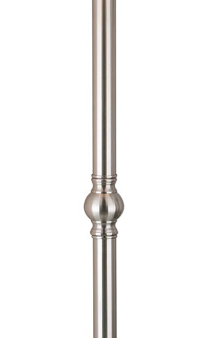 Lighting Collection Theo Modern Farmhouse Nickel 60-inch Living Room Bedroom Home Office Standing Floor Lamp (LED Bulb Included)