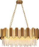 6 Light Modern Chandeliers Crystal Chandelier Flush Mount Chandelier Crystal Modern Pendant Light for Dining Room, Bathroom, Bedroom, Living Room, Kitchen Island, E26 Bulb Required