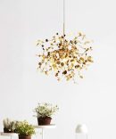 Stylish Ceiling Wall Pendant Light Magical Lights Chandelier Lamp Stainless Steel Chandelier LED G9*3 Chandelier Metal Art Design Shade Beautiful And Generous ?40cm Gold