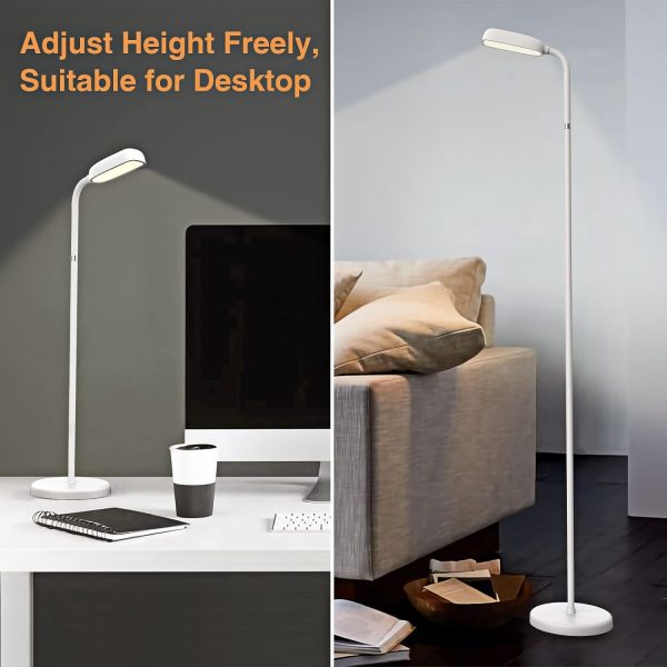 Battery Operated Lamp,Portable Floor Lamp for Bedroom,Living Room,Cordless Rechargeable FlexLamp,Adjustable Height and Easy to Assemble,Minimalist,Touch Control,for Camping,Reading,Needle Work
