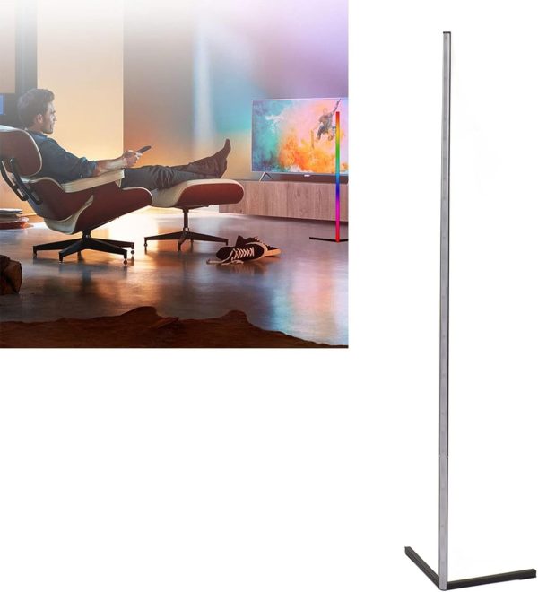 Dimmable LED Standing Corner Lamp, Nordic Minimalism 100 To 240V Corner Floor Lamp for Bedroom (UK Plug)