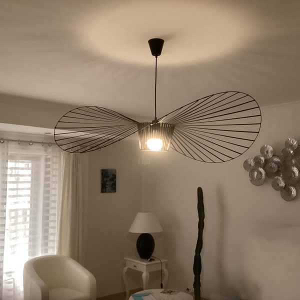 Black Modern Chandelier, Restaurant Living Room Vintage Chandelier, Chandelier LED 42W, Vertigo Chandelier E27 Socket (Black, 200cm)
