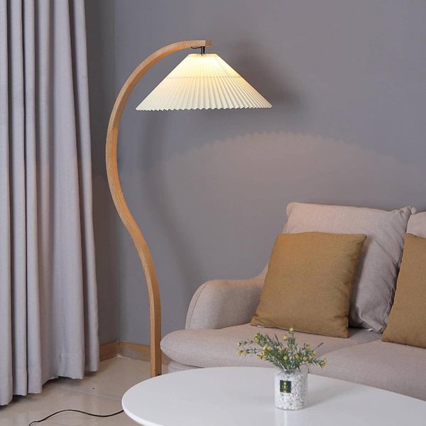 Danish retro floor lamp creative simple sofa lamp Ins Wind Net red light Nordic style bedroom practical atmosphere lamp