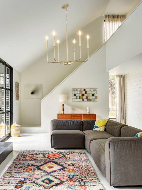 Gold Chandelier Light Fixtures Ceiling 6 Lights Hanging Modern Farmhouse Chandelier for Dining Room, Light Gold Pendant Lamp for Kitchen Island Living Room Foyer Bedroom
