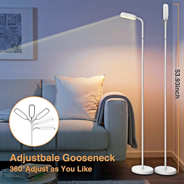 Battery Operated Lamp,Portable Floor Lamp for Bedroom,Living Room,Cordless Rechargeable FlexLamp,Adjustable Height and Easy to Assemble,Minimalist,Touch Control,for Camping,Reading,Needle Work