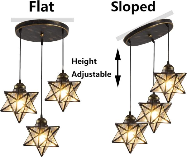 Mini Chandeliers Light for Dining Room Pendant Lighting for Kitchen Island Modern Retro Ceiling Pendant Lights Fixtures Bedroom Bathrooom Hallway