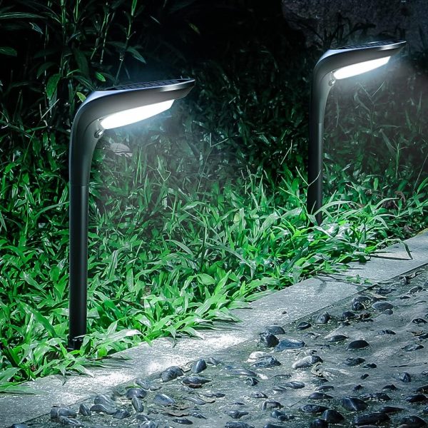 Outdoor Solar Pathway Lights, ??4 Pack??Waterproof 2-in-1 Solar Powered Wall Light Landscape Lighting Auto On/Off with 2 Color Modes Solar Lights for Garden Path Yard Patio Walkway Driveway Pool