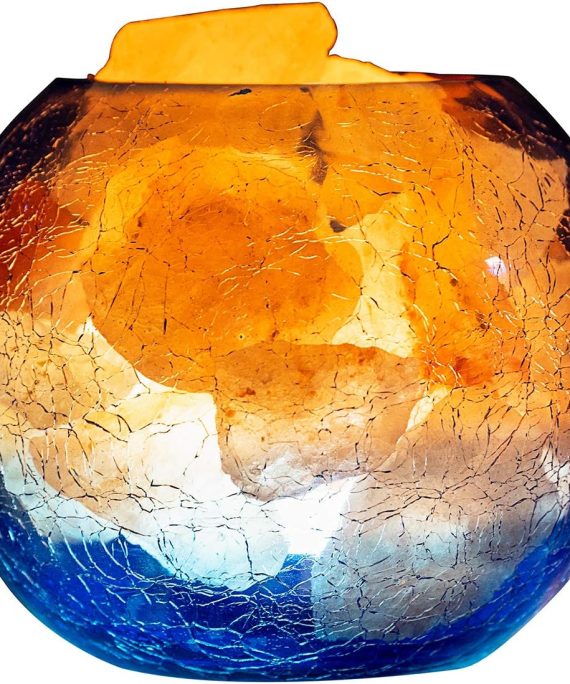 Himalayan Salt Lamp with Dimmer, USB Himalayan Pink Salt Lamp with Blue Bowl, Natural Crystal Sea Salt Lamp Night Light and Mood Lighting, Rock Salt Lamp for Decor Meditation Household Gifts Yoga