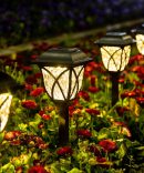 Outdoor Solar Lights, 6 Pack LED Solar Garden Lights Waterproof, Decorative Solar Lights for Outside, Yard, Patio, Landscape, Walkway (Warm White)