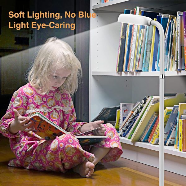 Battery Operated Lamp,Portable Floor Lamp for Bedroom,Living Room,Cordless Rechargeable FlexLamp,Adjustable Height and Easy to Assemble,Minimalist,Touch Control,for Camping,Reading,Needle Work