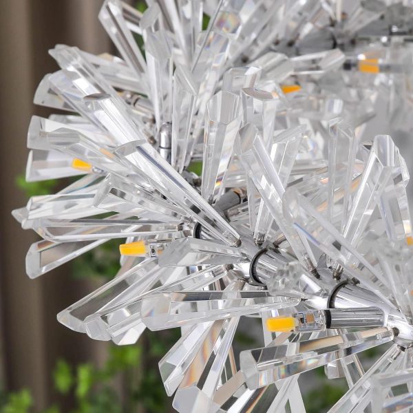 Round Crystal Chandelier Modern Luxury Halo Wheel Lights Fixture Decor For Kitchen Living Dining Room Bedroom Foyer (Gold, Rectangular 100cm)