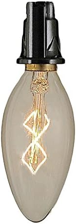 Lights C35 Clear Retro Vintage Filament Light Bulb, C7/E12 Candelabra Base, 40 Watt, 1 Pack